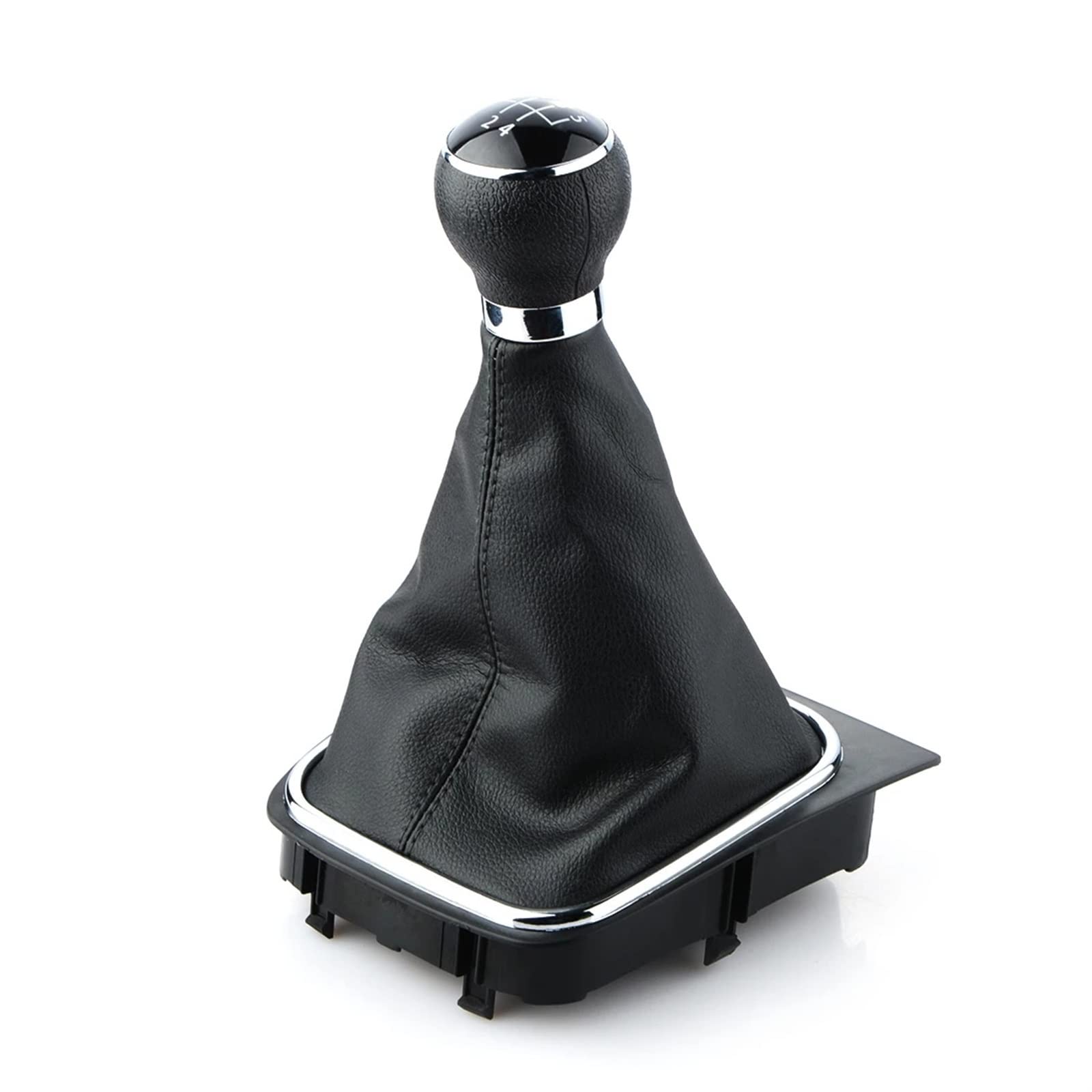 VPVEPHMKK Schaltknüppelabdeckung 5/6-Gang M Schaltknauf Hebelmanschette Kofferraumabdeckung Kragen passend for Golf MK5 MK6 Auto-Styling-Zubehör Shift knob von VPVEPHMKK