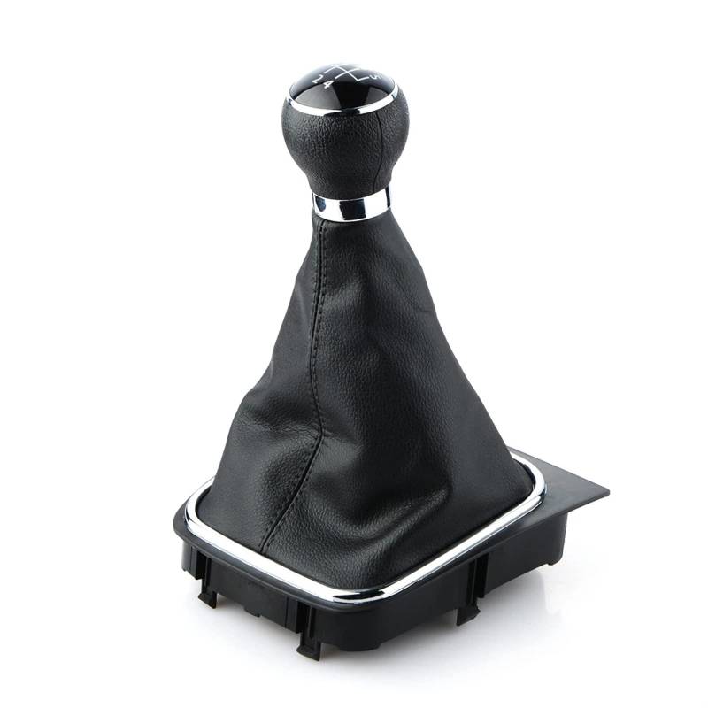 VPVEPHMKK Schaltknüppelabdeckung 5/6-Gang M Schaltknauf Hebelmanschette Kofferraumabdeckung Kragen passend for Golf MK5 MK6 Auto-Styling-Zubehör Shift knob von VPVEPHMKK