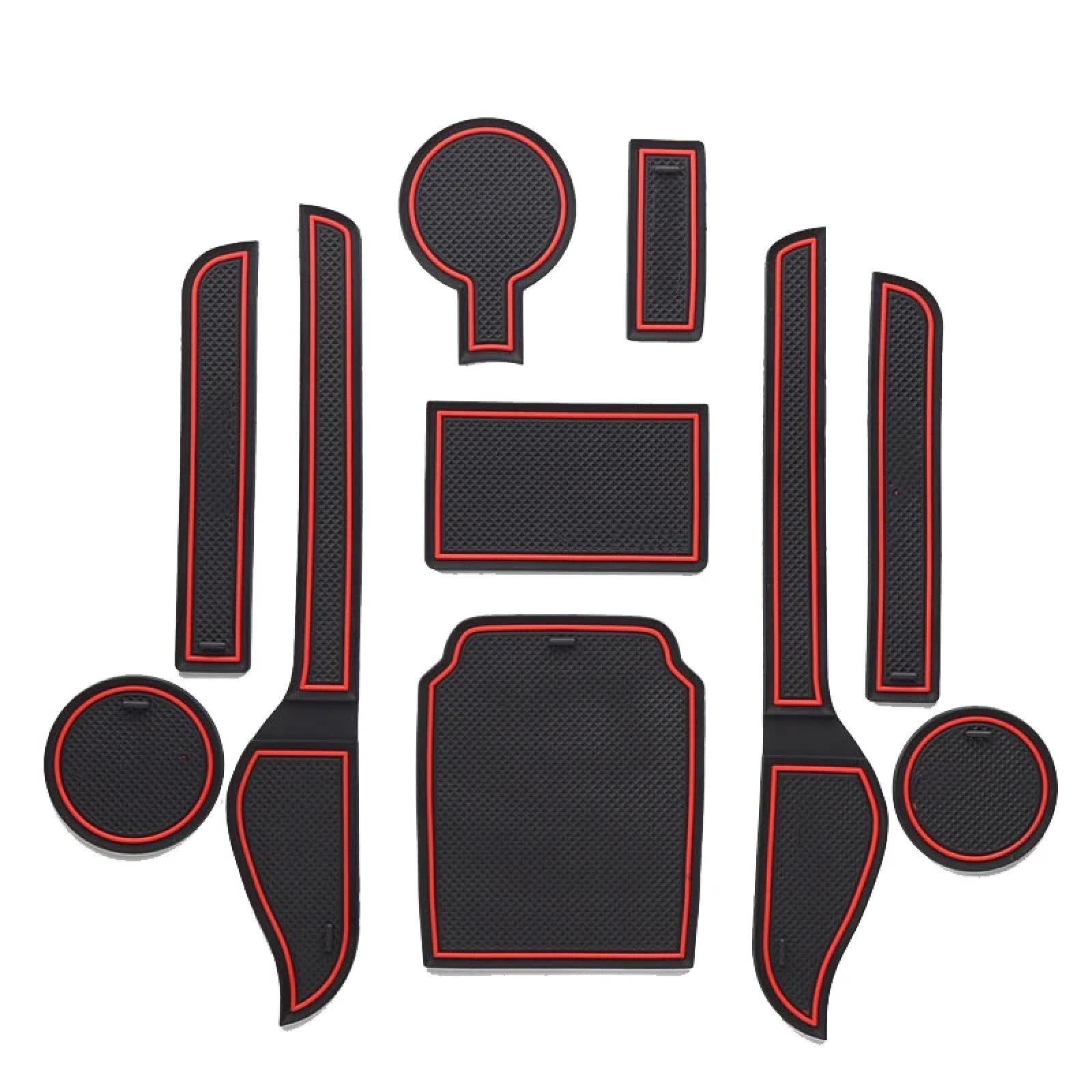 Car Door Slot Pad Mat Für Captiva 7 C100 C140 2013-2018 Red Auto Tür Groove Mat Pad Gummi Untersetzer von VPofhHF