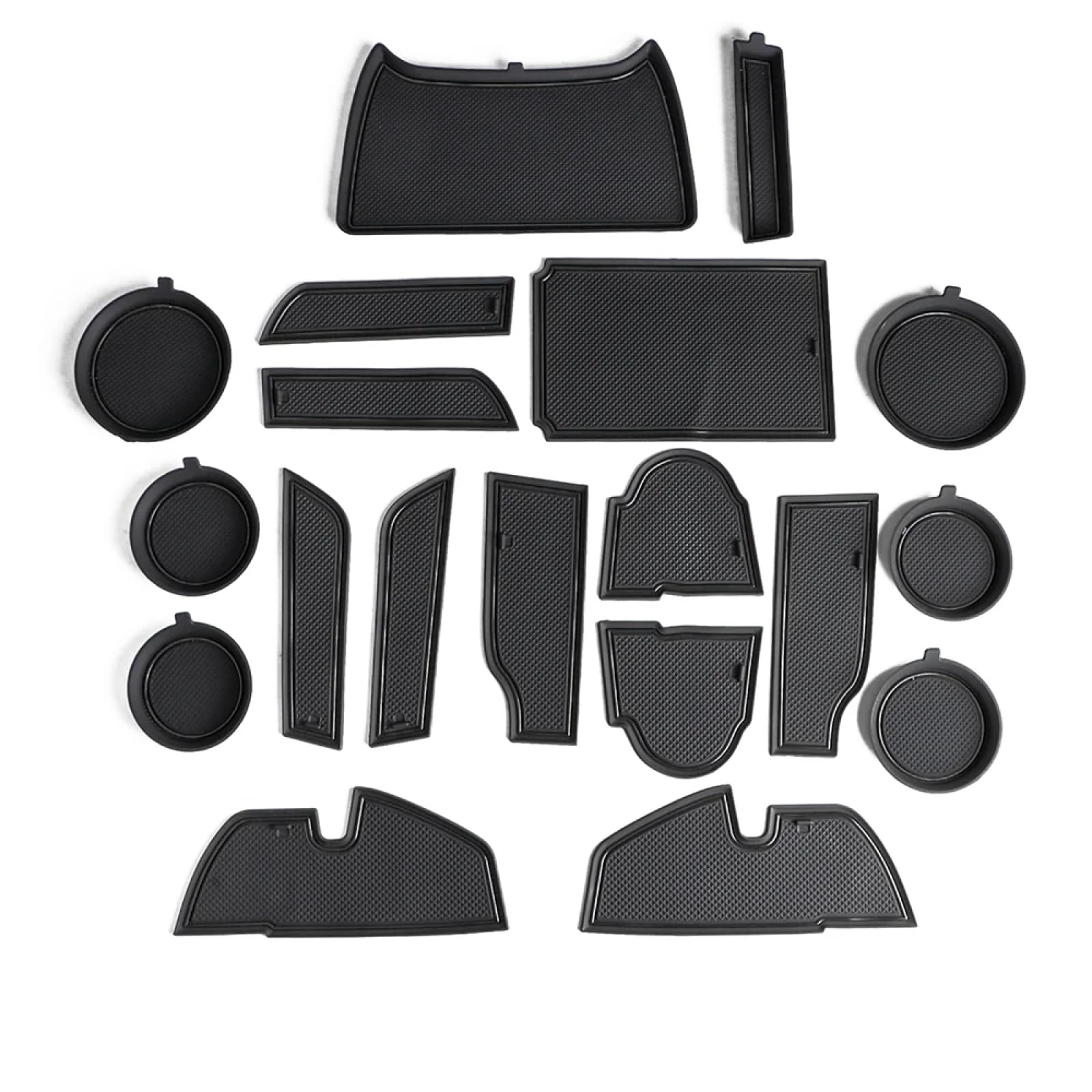 Car Door Slot Pad Mat Für Crosstrek Impreza 2024 Black Auto Tür Slot Pads Tor Nut Matten Anti-Rutsch von VPofhHF