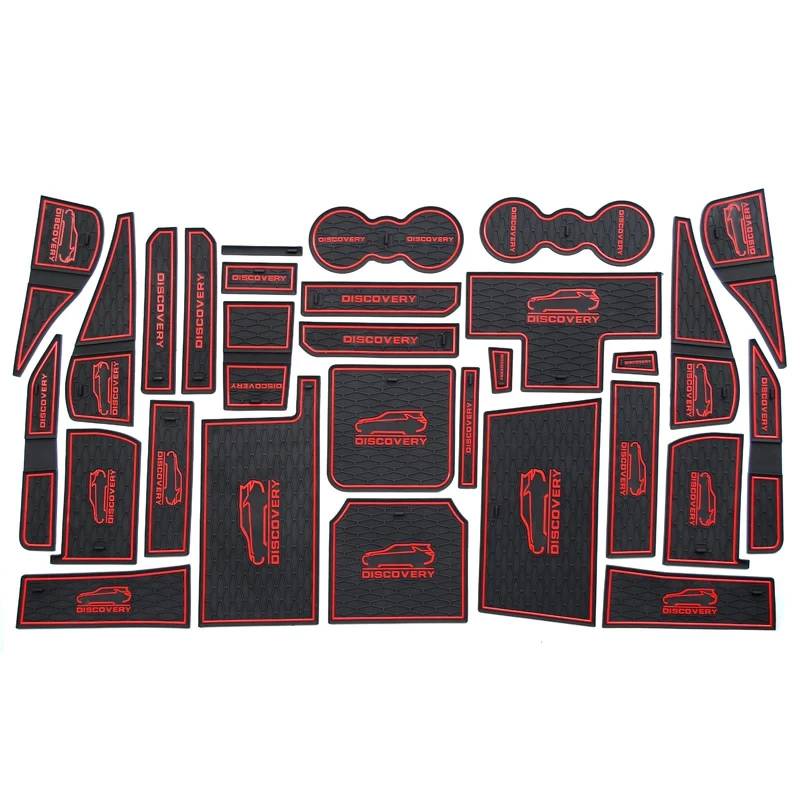 Car Door Slot Pad Mat Für Discovery 5 V 2017-2020 Red Auto Tür Nut Matte von VPofhHF