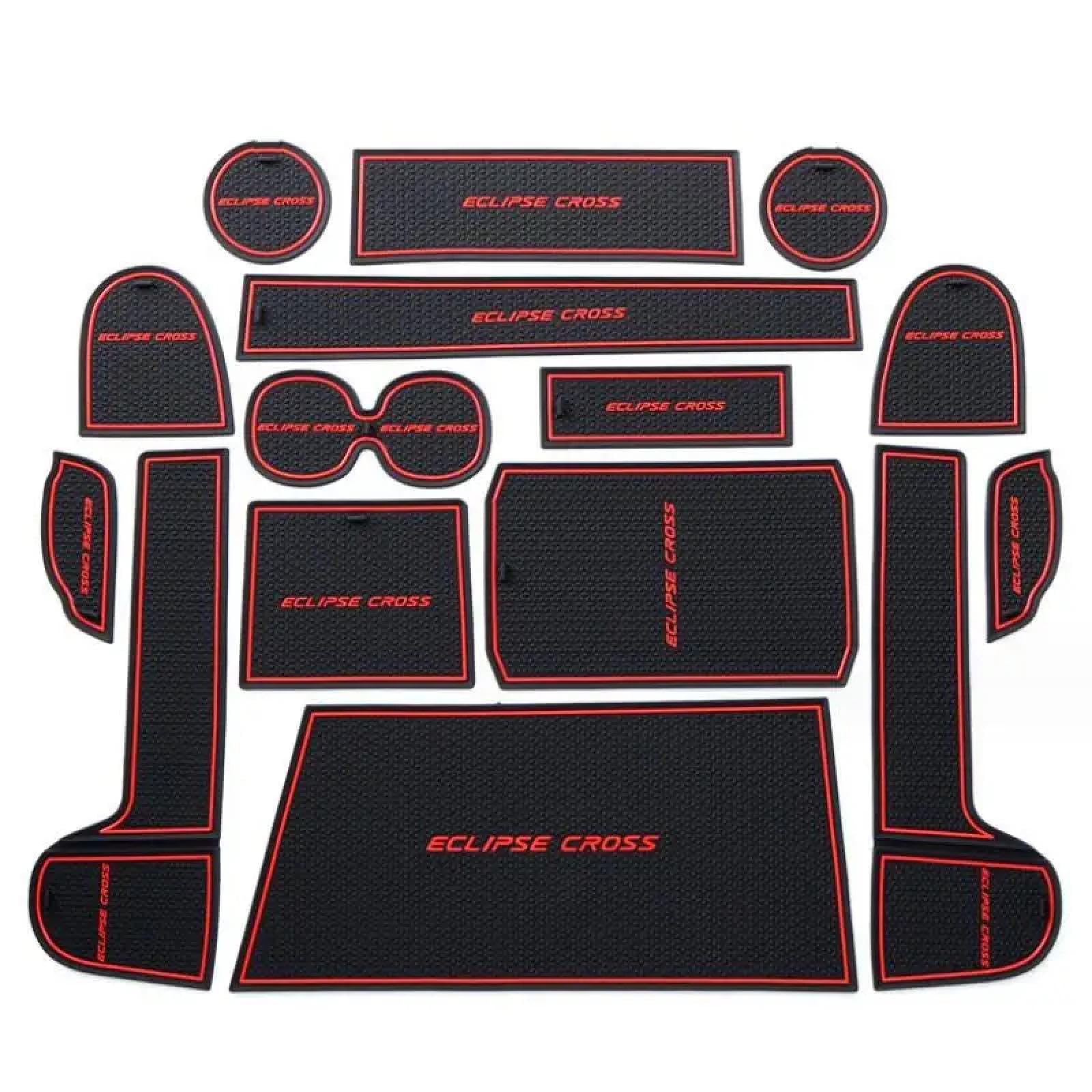 Car Door Slot Pad Mat Für Eclipse Cross 2018-2019 Red Auto Tür Nut Matte Anti-Schmutz von VPofhHF