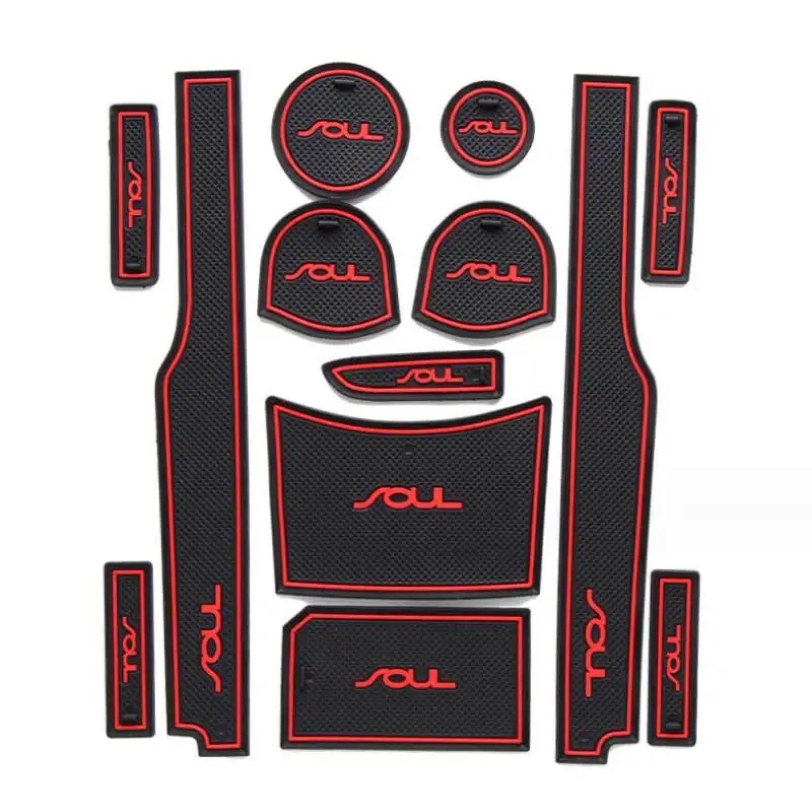 Car Door Slot Pad Mat Für GS 2015-2016 Red Auto Anti-Schmutzige Pad Tür Groove Pad Anti-Rutsch Matte von VPofhHF