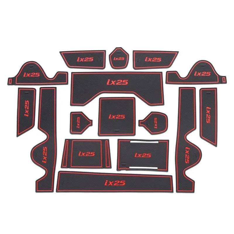 Car Door Slot Pad Mat Für iX25 2020 Red Auto Tür Nut Matte von VPofhHF