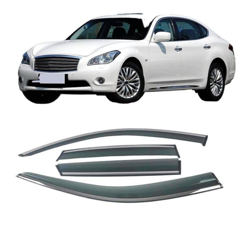 Car Window Sun Rain Shade Visors Shield Awnings Shelters Deflector Cover Trim Compatible With INFINITI QX60 JX35 Q50 QX50 M G(For M(Y51) 2011-2019) von VQJRZKPMX