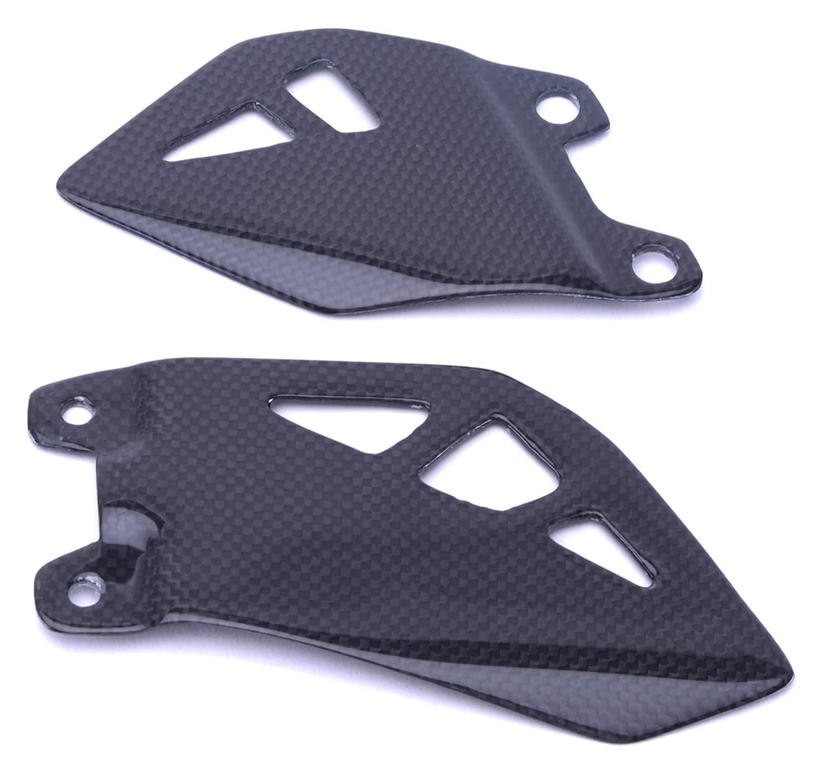 Carbon Fiber Heel Guards Foot Peg Plate Twill Weave Compatible With Kawasaki ZX10R 2011 2012 2013 2014 2015 2016 2017 2018 2019 von VQJRZKPMX