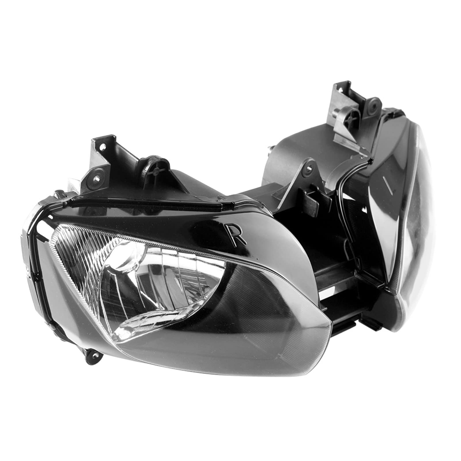 Motorbike Front Headlight Compatible With YZF R6 1999 2000 2001 2002, Motorbike Head Lamp, Black Color von VQJRZKPMX