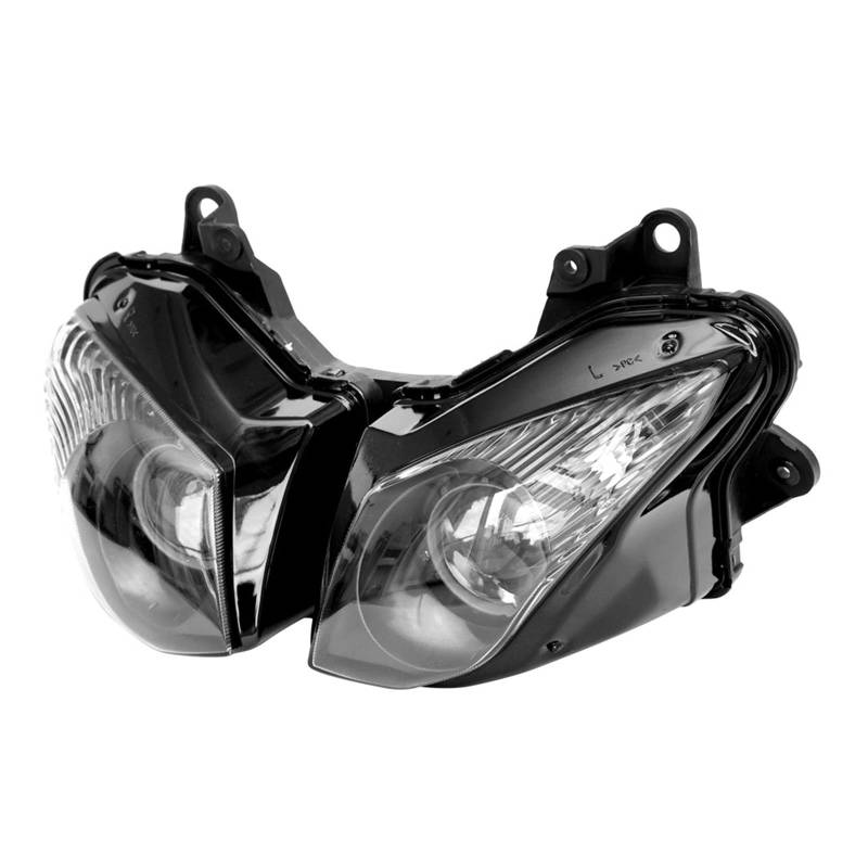 Motorcycle Front Headlight Compatible with Kawasaki ZX6R ZX-6R 2009 2011 2012, Lighting Headlamp Lights Parts, Black Color von VQJRZKPMX