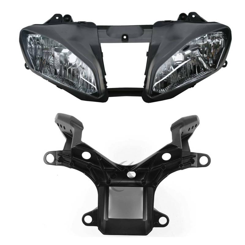 Motorcycle Front Headlight Upper Fairing Stay Bracket Compatible With YZF R6 YZFR6 2008-2016(A Set) von VQJRZKPMX