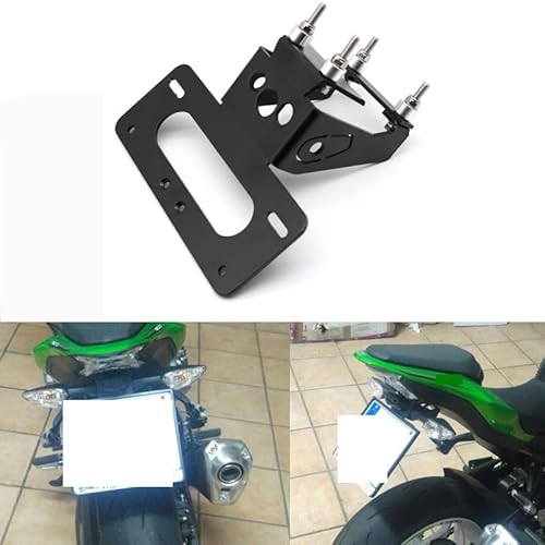 Motorrad Heckklappe Tidy Registration Plattenhalter Fender Eliminator Kit Nummer Nummernschild Kompatibel mit Kawasaki Z900 2017-2022 von VQJRZKPMX