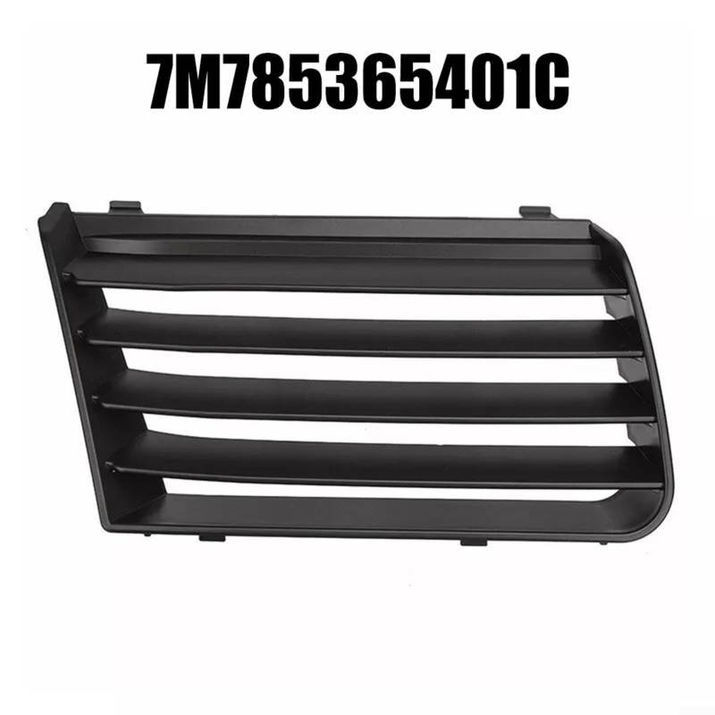 VRTYVEYBB Frontstoßstange Oberer Kühlergrill Abdeckung Schwarz Kunststoff Ersatzteil für Seat Alhambra 2001-2010 OEM 7M785365401C Einfache Installation Hohe Zuverlässigkeit von VRTYVEYBB