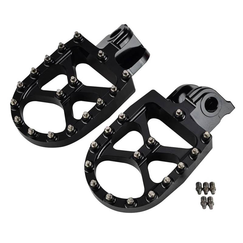 Fußstütze Fußrasten Pedal Für 690 950 1050 1090 1190 1290 Enduro SMC SMR Abenteuer S Super Moto RT Fußstütze Fußrasten Rest Pedal Motorrad Hinten Set(Black) von VRVMUMPDC