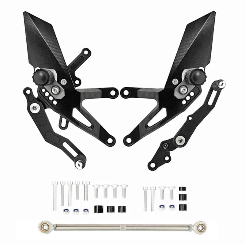 Fußstütze Fußrasten Pedal Für CB650R CB650F 2019 2020 Pedal Hinten Set Verkleidung Winglet Für CBR650R CBR650F 2021 Motorrad Einstellbare Fußrastenanlage Fußrasten Motorrad Hinten Set(Type B) von VRVMUMPDC