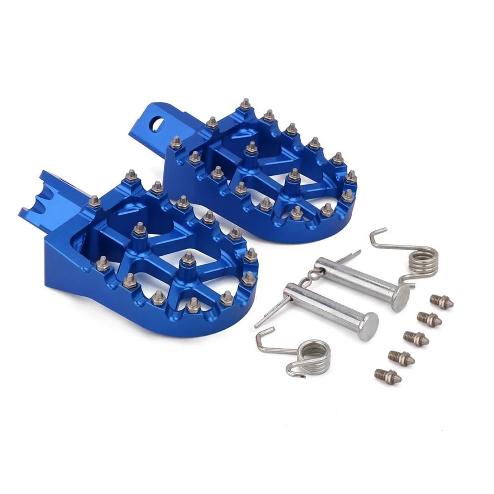 Fußstütze Fußrasten Pedal Für CRF50 70 110 Für XR50 70 110 Apollo KAYO Xmotor Chinesische Pit Bike Universal CNC Fußrasten Fußrasten Pedale Ruht Motorrad Hinten Set(Blue) von VRVMUMPDC