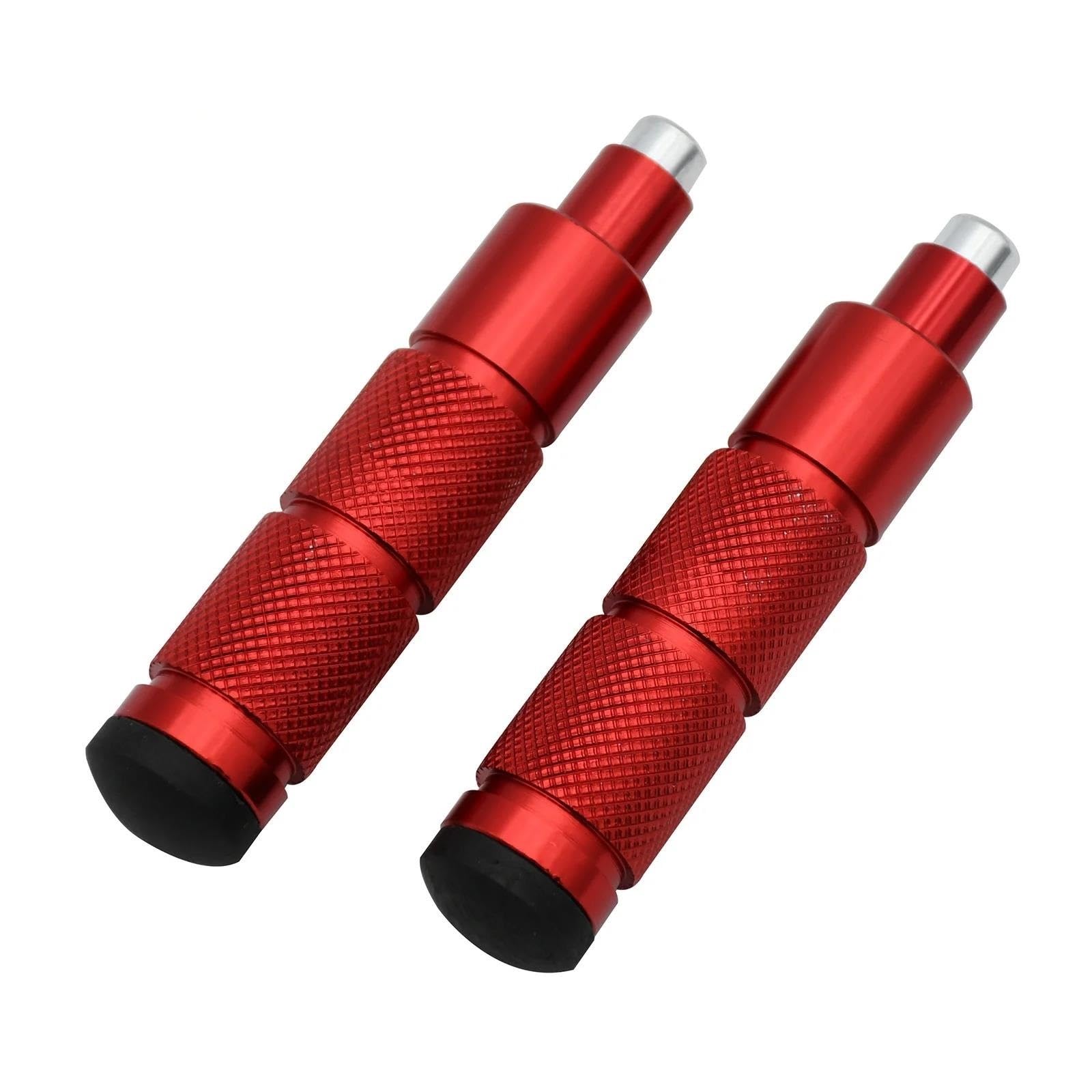 Fußstütze Fußrasten Pedal Für Kawasaki Für Suzuki Für Roller Dirt Bike Universal M8 CNC Motorrad Fußstützen Fußrasten Fußstützen Fußpedale Motorrad Hinten Set(Red) von VRVMUMPDC