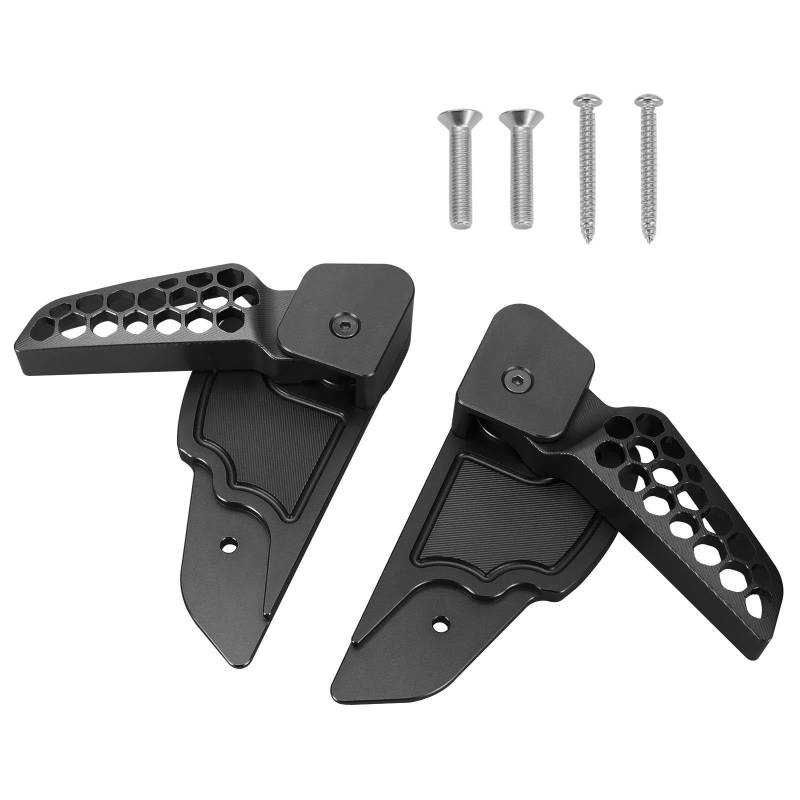 Fußstütze Fußrasten Pedal Für Primavera/Sprint 125 150 17-20 Motorrad Zubehör Hinten Fußstützen Fuß Peg Motorrad Hinten Set(Black) von VRVMUMPDC