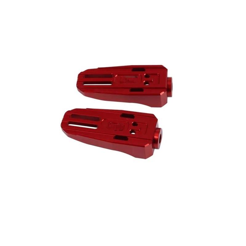 Fußstütze Fußrasten Pedal Für Super SOCO TC TS Lite Pro TS 1200R TSX Zubehör Motorrad Erweitern Vorne Fußstütze Fahrer Fußrasten Fußrasten Pedal Motorrad Hinten Set(Red) von VRVMUMPDC