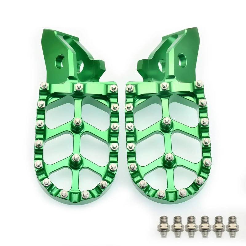 Fußstütze Fußrasten Pedal Für Sur-Ron Surron UltraBee Geländegängiges Elektrofahrzeug Dirtbike-Teile Motorrad-CNC-Fußrasten Fußrasten Fußrasten Pedale Motorrad Hinten Set(Green) von VRVMUMPDC