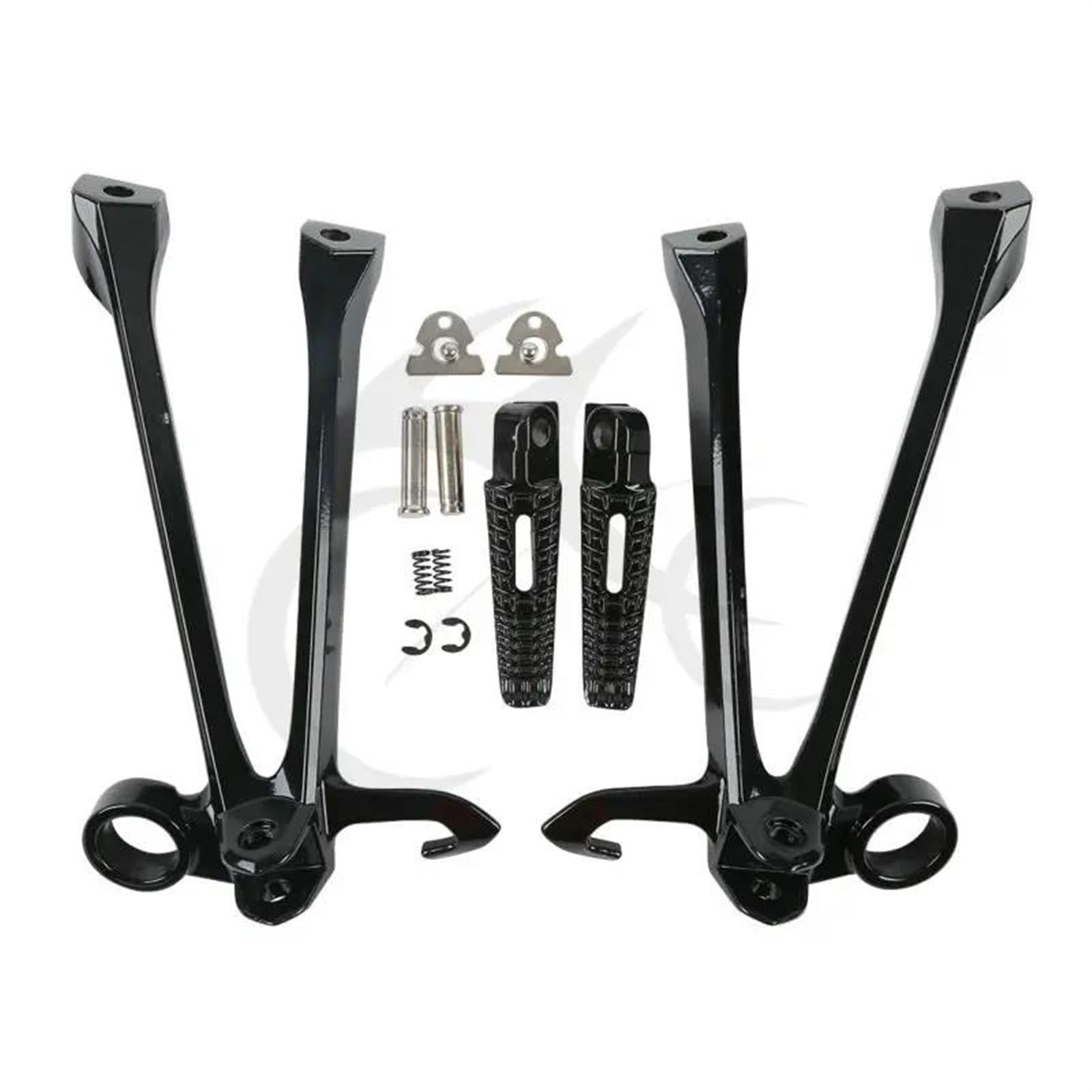 Fußstütze Fußrasten Pedal Für Suzuki Für GSX-R 1000 2009-2016 Motorrad Hinten Passagier Fußrasten Fußstütze Halterung Motorrad Hinten Set(Black) von VRVMUMPDC