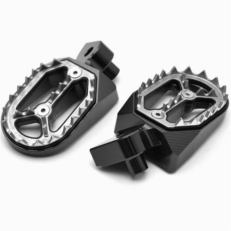 Fußstütze Fußrasten Pedal Für YZ65 YZ85 YZ125 YZ125X YZ250 F/FX/X YZ450F/FX WR250F WR450F WR/YZ 400 426 Tenere 700 Breite Fußstütze Fußrasten Schritte Motorrad Hinten Set(Black) von VRVMUMPDC