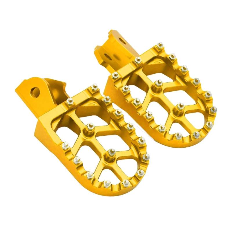 Fußstütze Fußrasten Pedal Motocross Universal Motorrad CNC Aluminium Fußrasten Halterung Pedal Fußrasten Für Sur Ron Sur-Ron Surron Light Bee X & S Elektrische Motorrad Hinten Set(Gold) von VRVMUMPDC