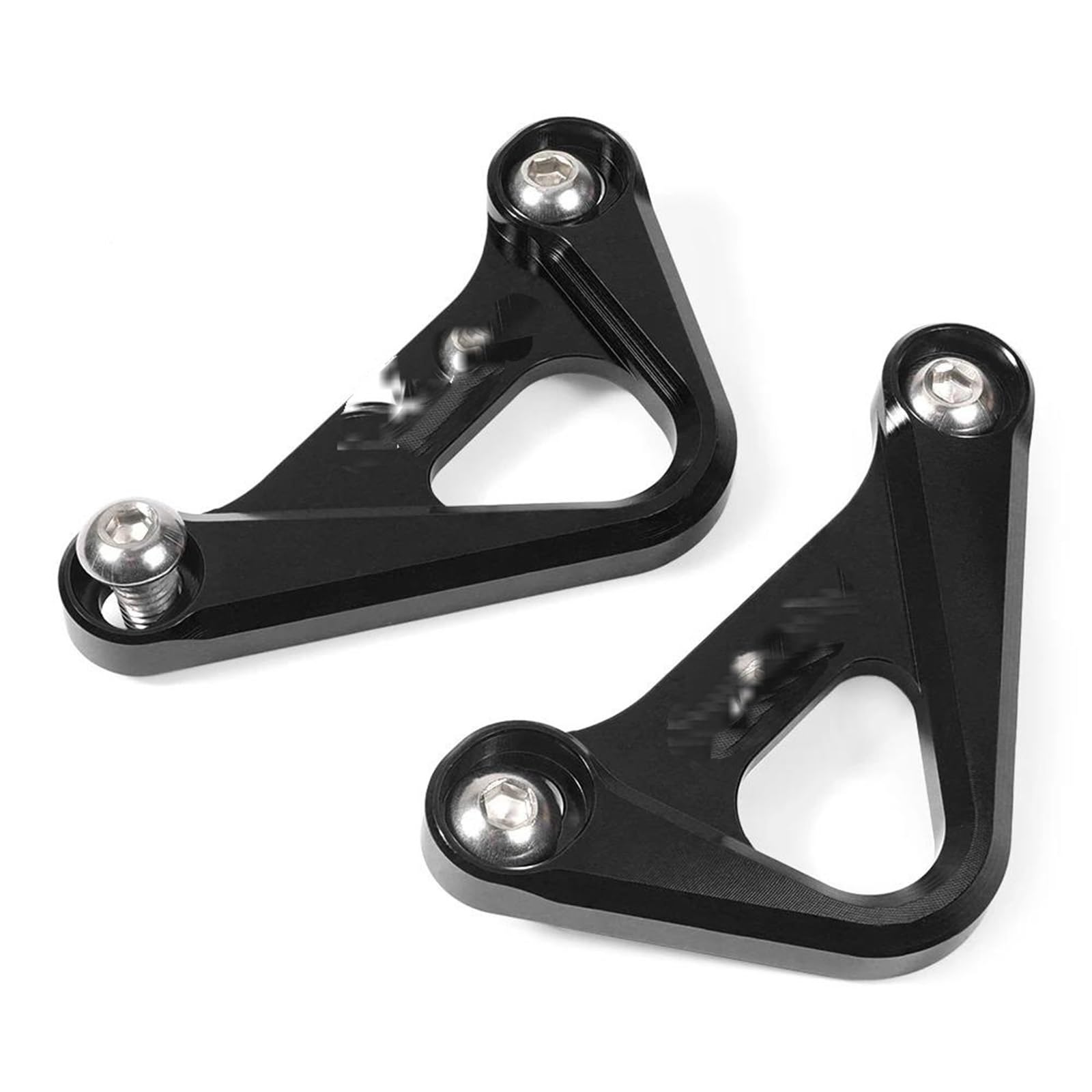 Fußstütze Fußrasten Pedal Motorrad Pedal Racing Haken MT FZ 10 Hinten Fußstütze Passagier Fuß Peg Blindplatte Für MT10 FZ10 2016-2023 MT-10 FZ-10 Motorrad Hinten Set(Black) von VRVMUMPDC