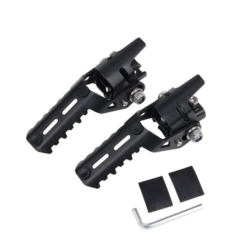 Fußstütze Fußrasten Pedal Motorrad Zubehör Autobahn Vorne Fußrasten Klapp Fußstützen Schellen Fußteile Für 790 Abenteuer RS 890 Abenteuer ADV R Motorrad Hinten Set(Black) von VRVMUMPDC