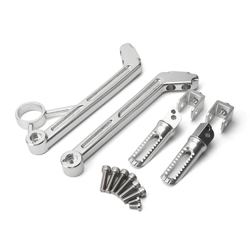 Fußstütze Fußrasten Pedal Motorrad Zubehör Hinten Passagier Fußrasten Fuß Peg Rest Pedal Halterung Kit Für R9T RNINET Reine R NineT Racer Scrambler Motorrad Hinten Set(Type D) von VRVMUMPDC