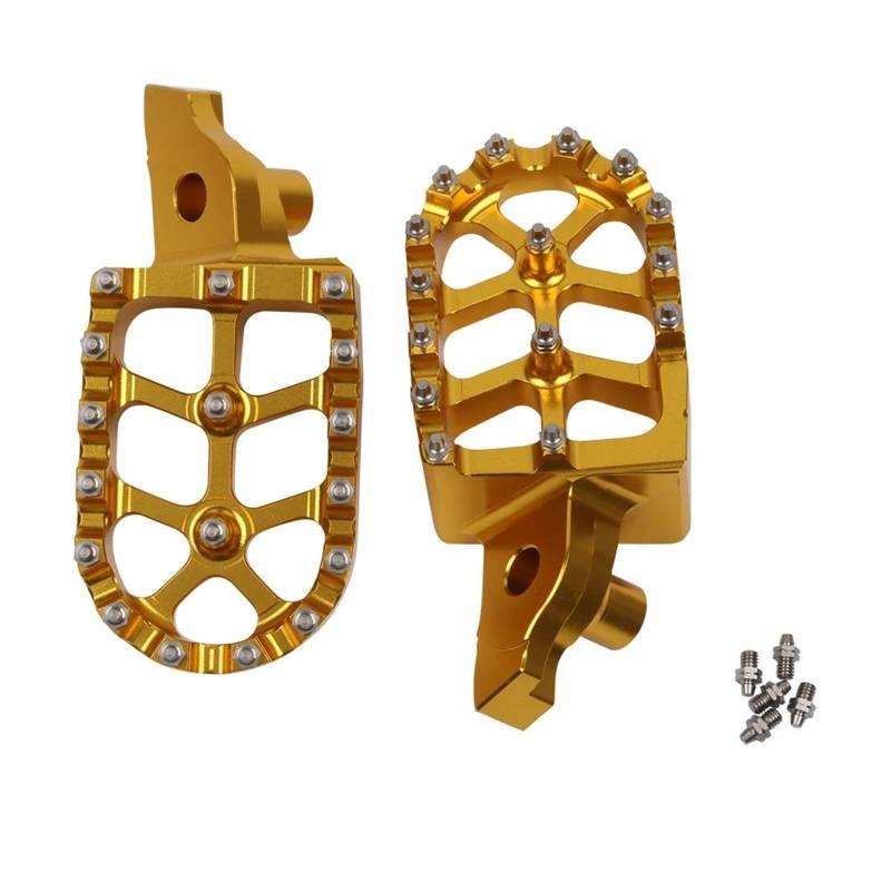 Fußstütze Fußrasten Pedal Motorradzubehör Fußrasten Fußrasten Rest Pedal Teile Fußstütze Für Suzuki Für RMZ450 2005 2006 2007 Motorrad Hinten Set(Gold) von VRVMUMPDC