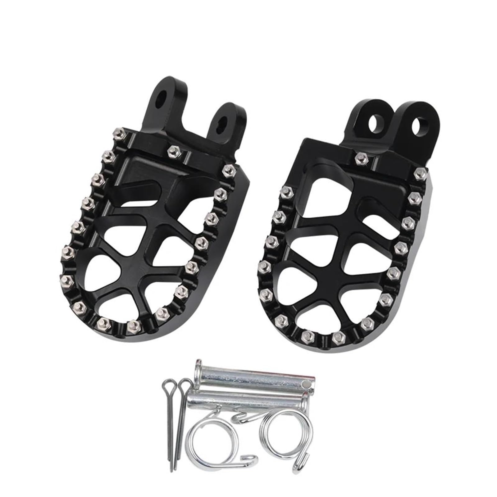 Fußstütze Fußrasten Pedal Motorradzubehör Fußstütze Fußrasten Fußrasten Pedale Fußstützen Für Kawasaki Für KLR650 1987-2007 Motorrad Hinten Set(Black) von VRVMUMPDC