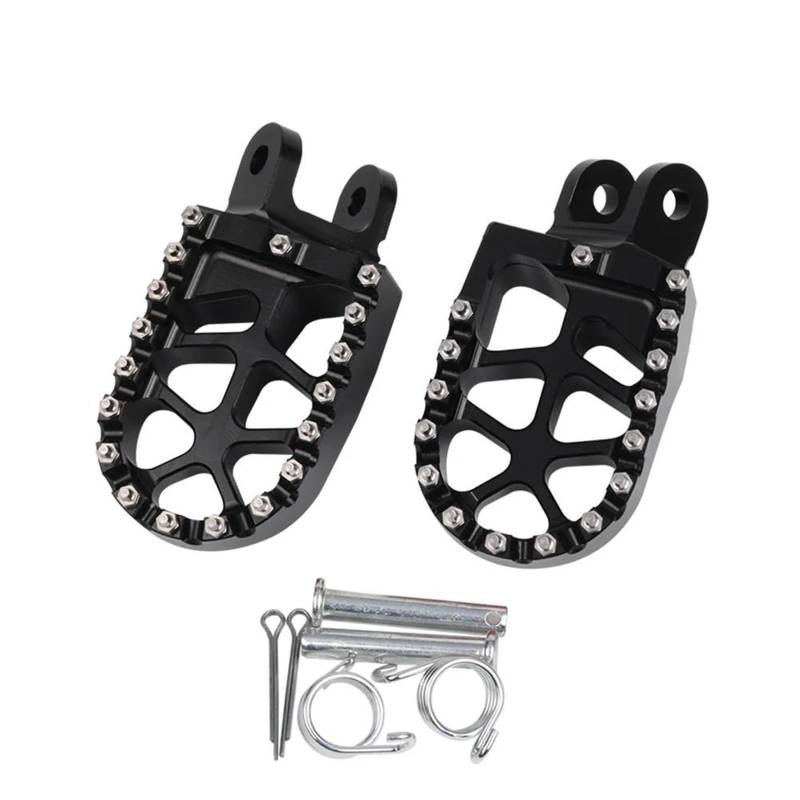 Fußstütze Fußrasten Pedal Motorradzubehör Fußstütze Fußrasten Fußrasten Pedale Fußstützen Für Kawasaki Für KLX300R KLX 300R 300 R 1997-2006 2007 2020 Motorrad Hinten Set(Black) von VRVMUMPDC