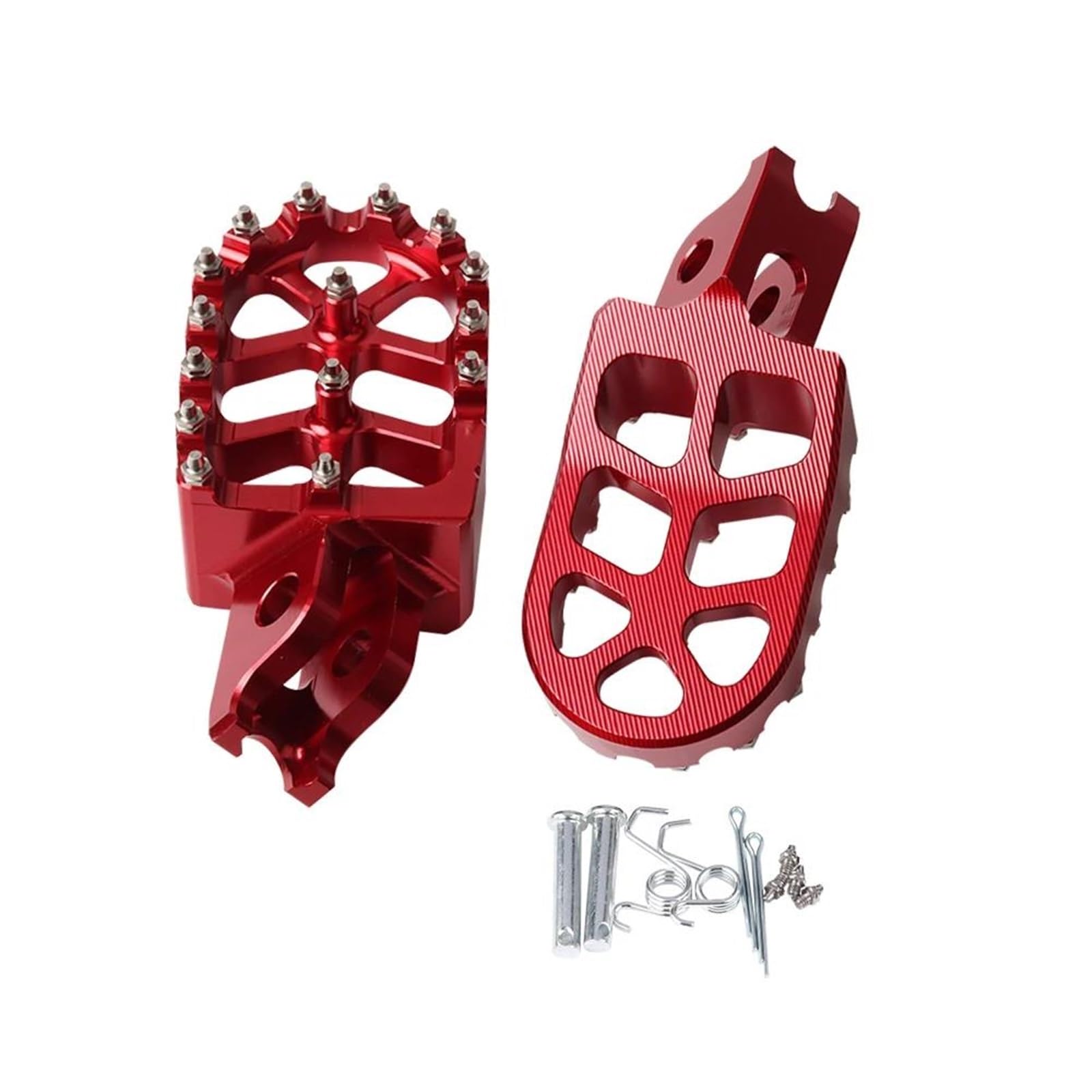 Fußstütze Fußrasten Pedal Motorradzubehör Fußstütze Fußrasten Fußrasten Pedale Platte Fußstützen Für CRF300L CRF300 Rally CRF 300L 250 Motorrad Hinten Set(Red) von VRVMUMPDC