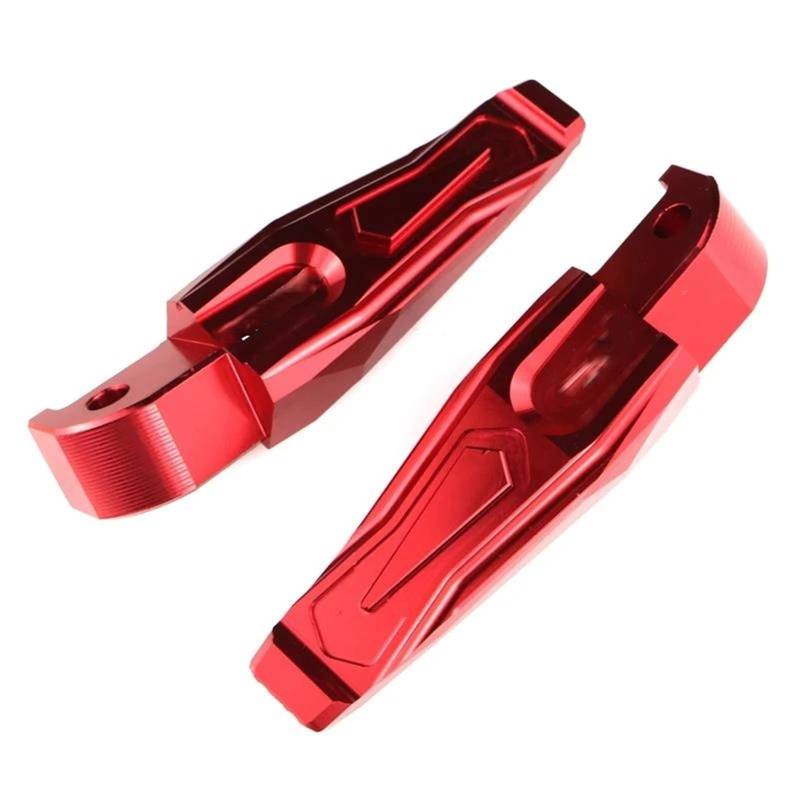 Fußstütze Fußrasten Pedal Tmax Tech Max TMAX 560 Beifahrerfußraste Hinten Für TMAX 530 2012–2019. Für TMAX 500 2001–2011 Motorrad Hinten Set(Red) von VRVMUMPDC