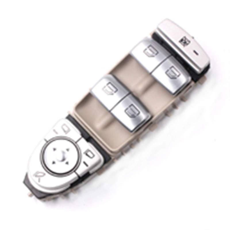 Elektrische Fensterheber 3 Farben Motorfenster Switch A2229056800 / 2229056800 Kompatibel mit Mercedes-Benz S550 S63AMG S65AMG 2015 Fensterheberschalter(Beige) von VSAQWERTY