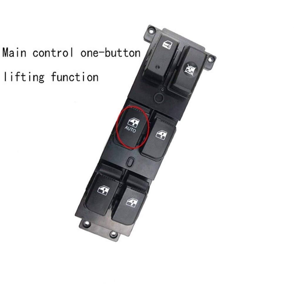 Elektrische Fensterheber 935702B000 Fenstersteuerung Hauptschalter Glass Lift Control-Schalter Taste Rear Door Control Switch Kompatibel mit Hyundai Santa Fe cm 07-11 Fensterheberschalter(White) von VSAQWERTY