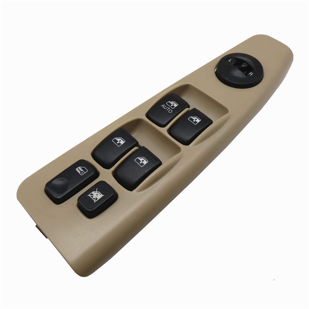 Elektrische Fensterheber Elektrische Stromfenster-Lifter-Master-Steuerschalter for Kia Cerato 93570-2F200 935702F200 Fensterheberschalter(Beige) von VSAQWERTY