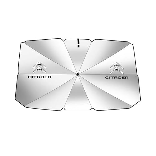 Sonnenschutz Auto Frontscheibe, für Citroen C5 X 2021 2022 2023 2024 Verstellbarer Wärmeisolierung Auto Windschutzscheibe Sonnenschir Faltbarer,A Small von VTANOK