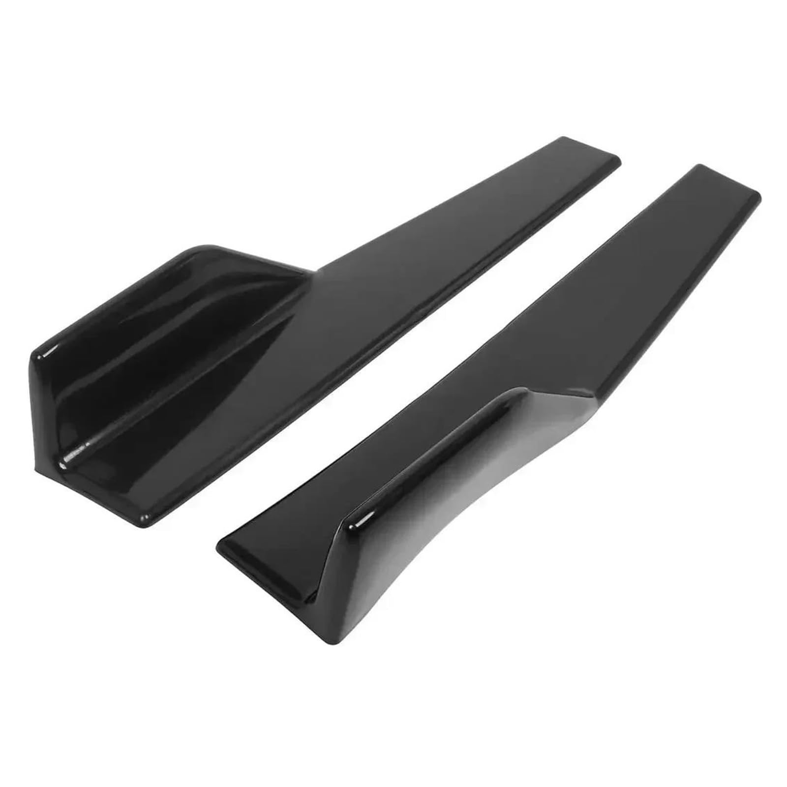 Karosserieschürze Lippenwinglets Autozubehör Für A3 A4 B6 A6 C6 A5 B7 Q5 C5 8P Q7 TT C7 A1 S3 A7 B9 8L A8 Seitenschweller-Bodykit-Spoiler(Glänzend schwarz) von VTSGBLS