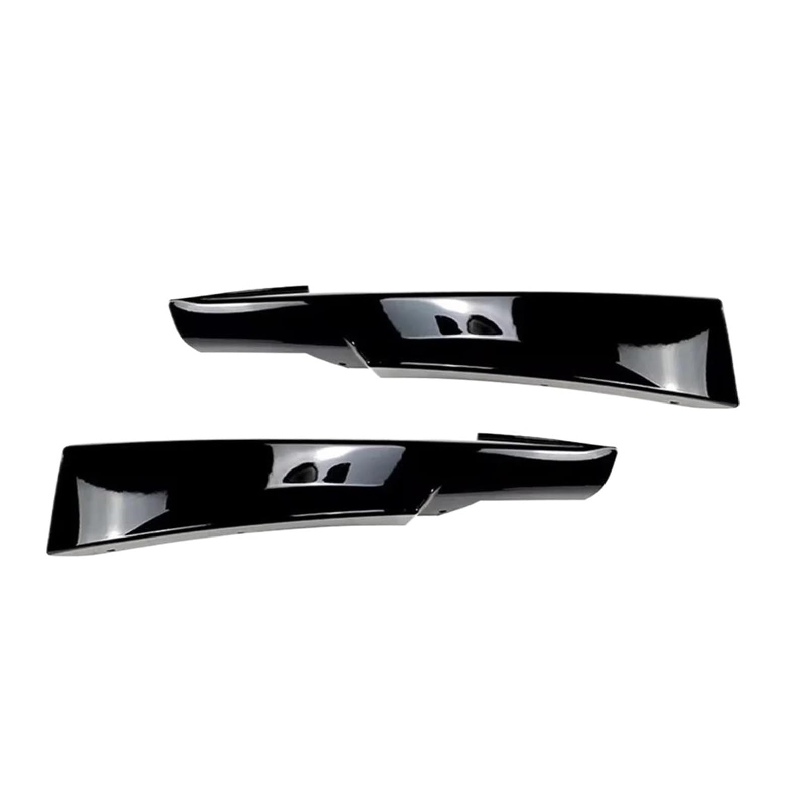 Karosserieschürze Lippenwinglets Diffusor-Splitter-Spoiler-Bodykit-Abdeckung Auto-Frontstoßstangen-Splitterlippe Für B&MW 3er E90 E91 LCI MS&Port 2009-2012(Schwarz glänzend) von VTSGBLS