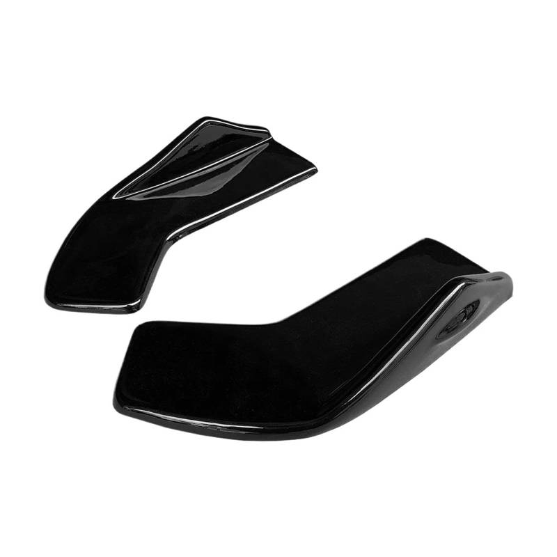 Karosserieschürze Lippenwinglets Für VW Für Golf MK6 2010-2012 Heckstoßstangensplitter Schürzen Lippenspoiler Canard Wing Diffusor Wrap Angle Protector(Schwarz glänzend) von VTSGBLS