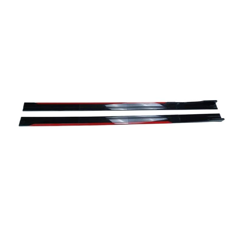 Karosserieschürze Lippenwinglets Seitenschweller-Winglet-Splitter Lippe Seitenspoiler Für A3 A4 A5 A6 A7 A7 A8 Q3 Q5 Q7 RS5 RS6 RS7 S3 S4 TT Alle Modelle(Rot) von VTSGBLS