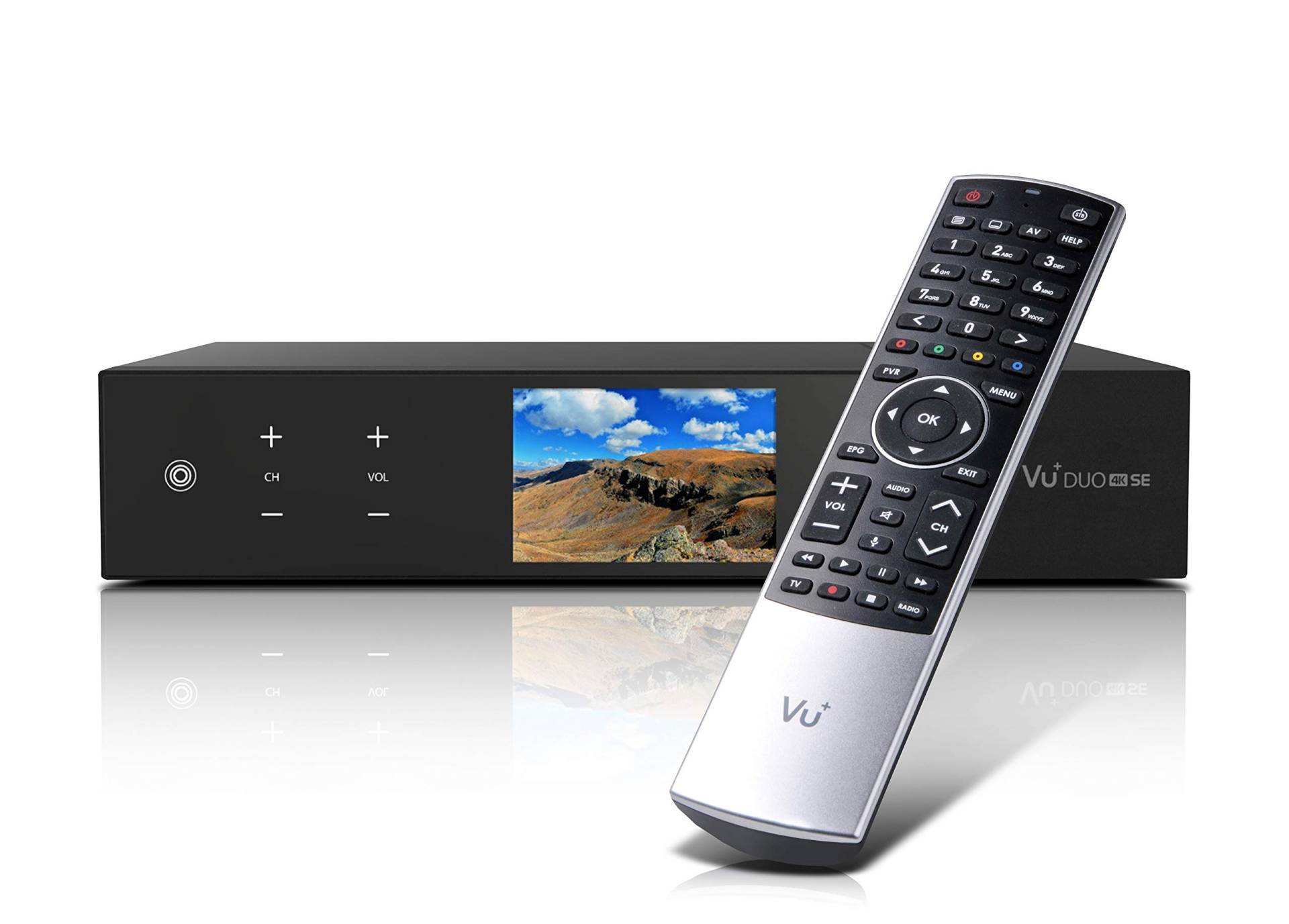 VU+ Duo 4K SE BT Edition Sat-Receiver, schwarz ohne Festplatte 1x DVB-S2X FBC Twin von VU+