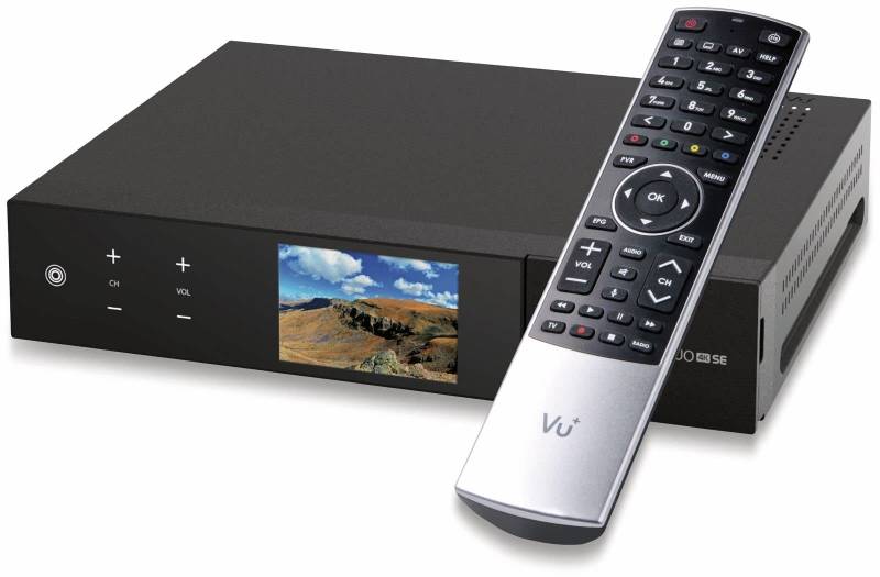 VU+ Duo 4K SE BT Edition Sat-Receiver, schwarz ohne Festplatte 1x DVB-S2X FBC Twin von VU+