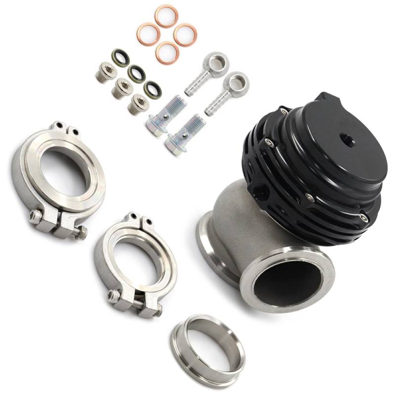 VUIUYOIES 38 mm Aluminium V Band mit externem gekühltem Verteiler Wastegate Kit Externes Wastegate mit V Band Flanschsatz von VUIUYOIES