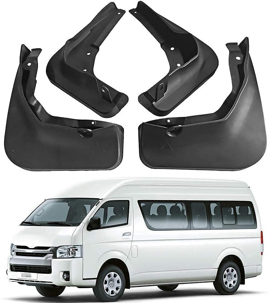 4 × Gummi Schmutzfänger für T-oyota Hiace 2015 2016 2017 2018 2019, Vorne Hinten Fender Spritzschutz, Dustproof Kratzfest Korrosions Spritzschutz Gummi Schmutzfänger,2015-2018 von VURB