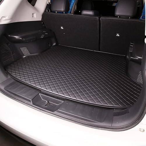 Auto Leder Kofferraummatte Kofferraumwanne für A-UDI A5 Cabriolet B9 2016-2023, Antirutschmatte Kofferraum Schutzmatte Kofferraumschutz, Kofferraummatte,Black von VURB