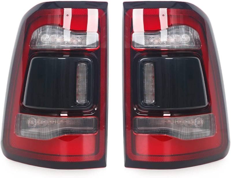 VUXLZDOM Auto Rücklicht Komplettsets für-Dodge RAM 1500 2019-2021, Wasserdichte Lichter Sets Rücklicht Komponenten Sicherheit Licht Rücklicht Montage Autoteile,Left-hand Drive von VUXLZDOM