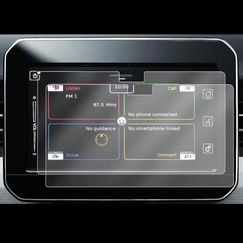 Kompatibel Mit Suzuki Für Vitara Für MK4 LY 2015 2016 2017 2018 2019 2020 2021 Auto 7 Zoll Navigation Gehärtetes Glas Anti-Kratz-Displayschutzfolie GPS Navi Bildschirmfolie von VVBNIN