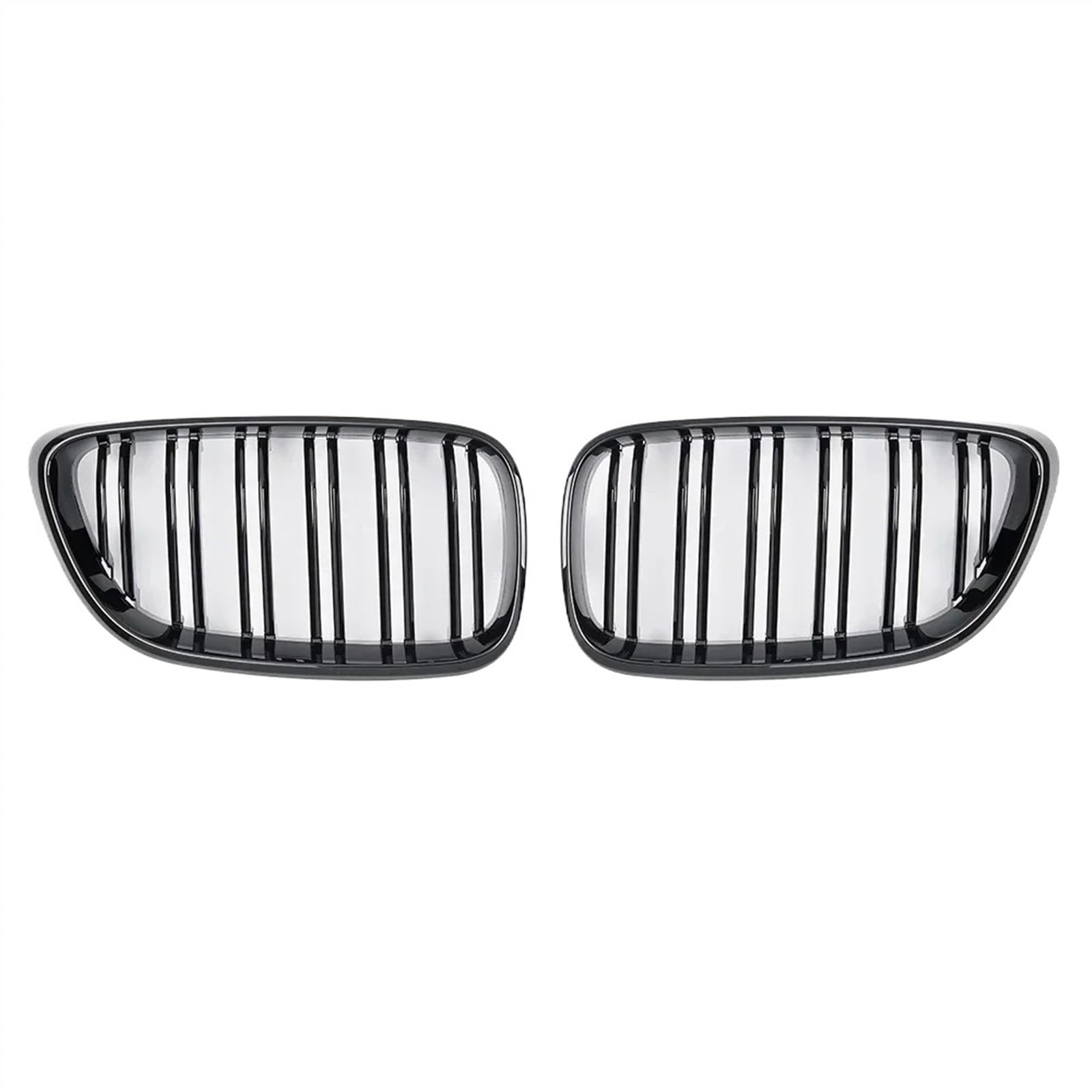 VVBNIN Front Kühlergrille Kompatibel Mit 2er F22 F23 F87 M2 220i 230i M240i 2014 2015 2016 2017 2018 2019 Auto Front Nierengrill Dual Line Grills(Glossy Black) von VVBNIN