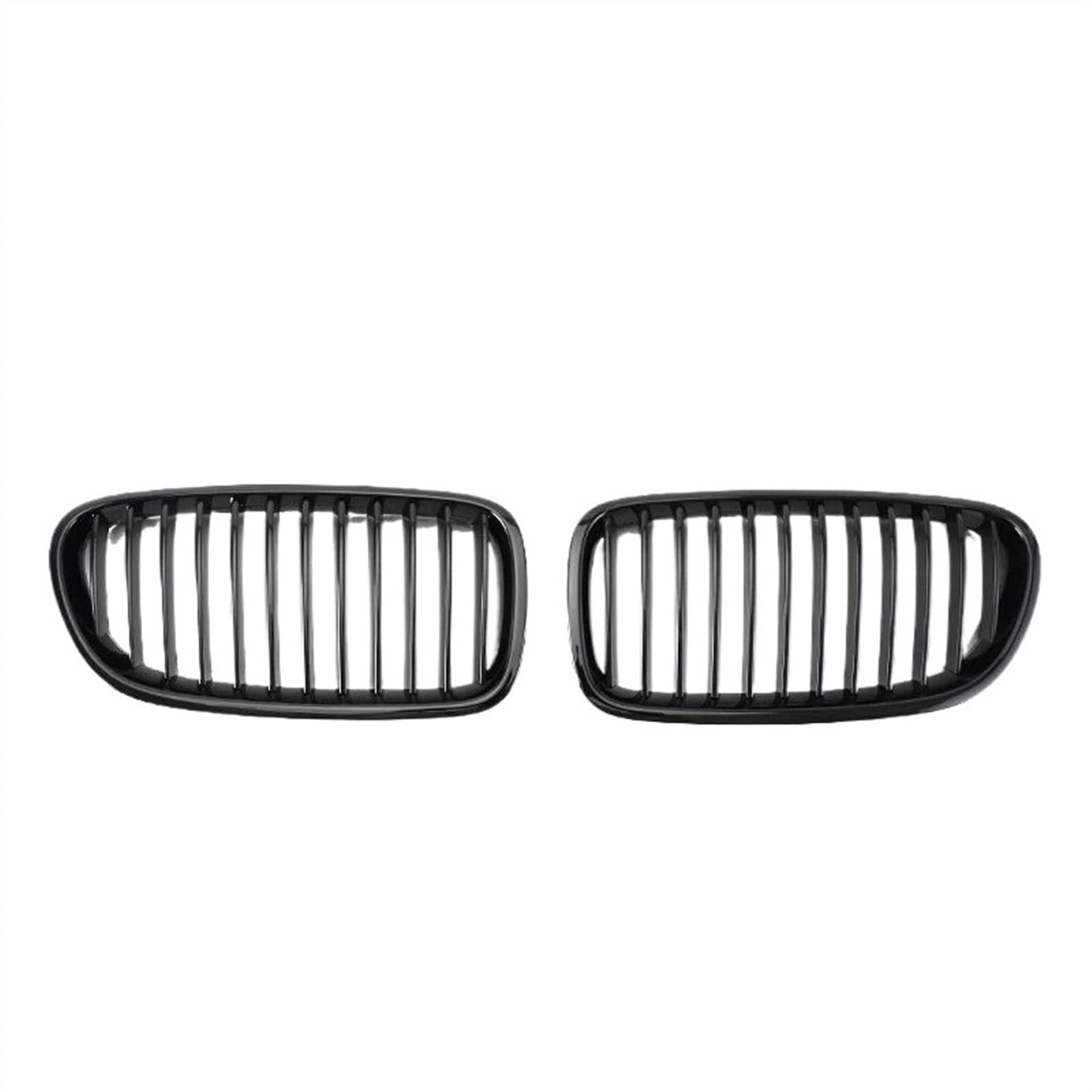 VVBNIN Front Kühlergrille Kompatibel Mit 5er F11 F10 2010 2011 2012 2013 2014 2015 2016 2017 Auto Glänzend Schwarzer Frontnierengrill Auto-Frontkühlergrill(Single Slat) von VVBNIN